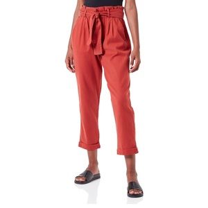find. Women's High Waist Linen-blend Paperbag Pants